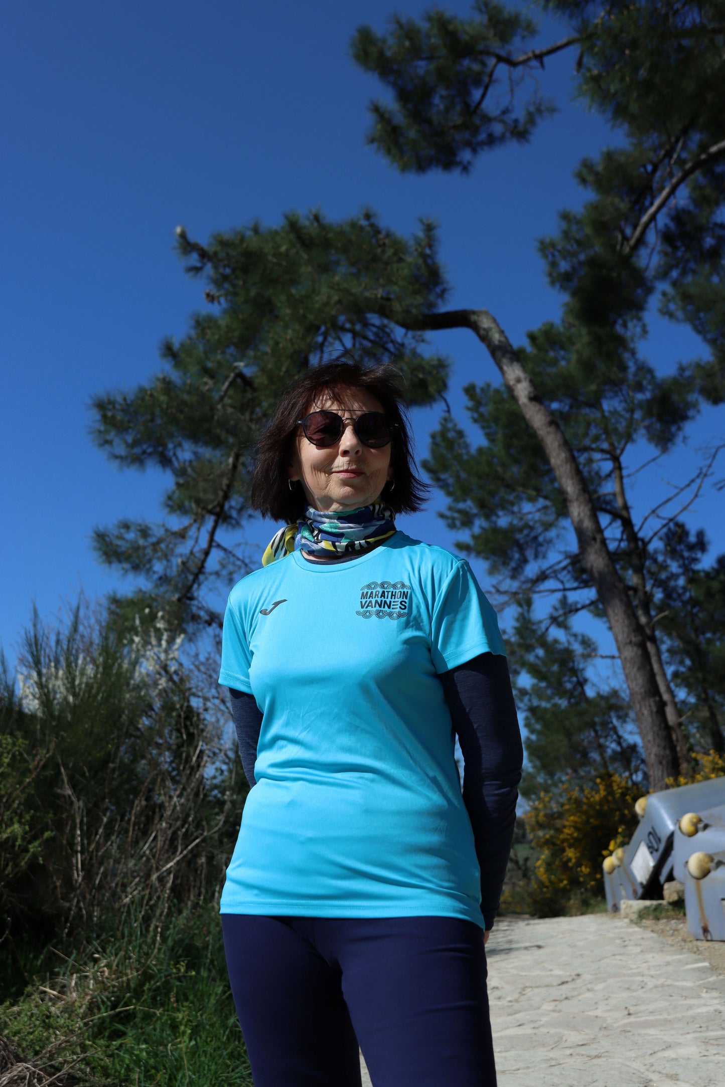 TEE-SHIRT BLEU FEMME